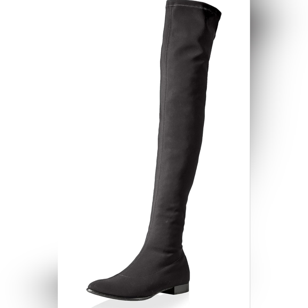 Brand: Le Babe .Women's Over The Knee Flat Stretch Boot, Size 38.5/ Us 8